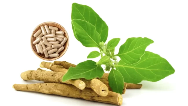 Ashwagandha suplemento para reduzir o estresse