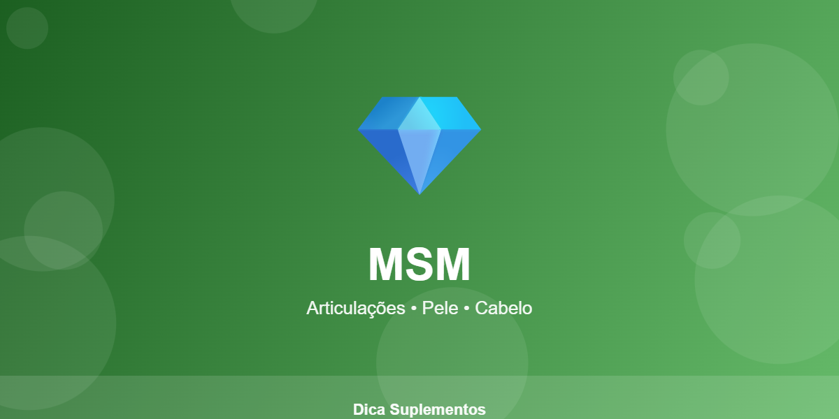 Msm metilsulfonilmetano featured